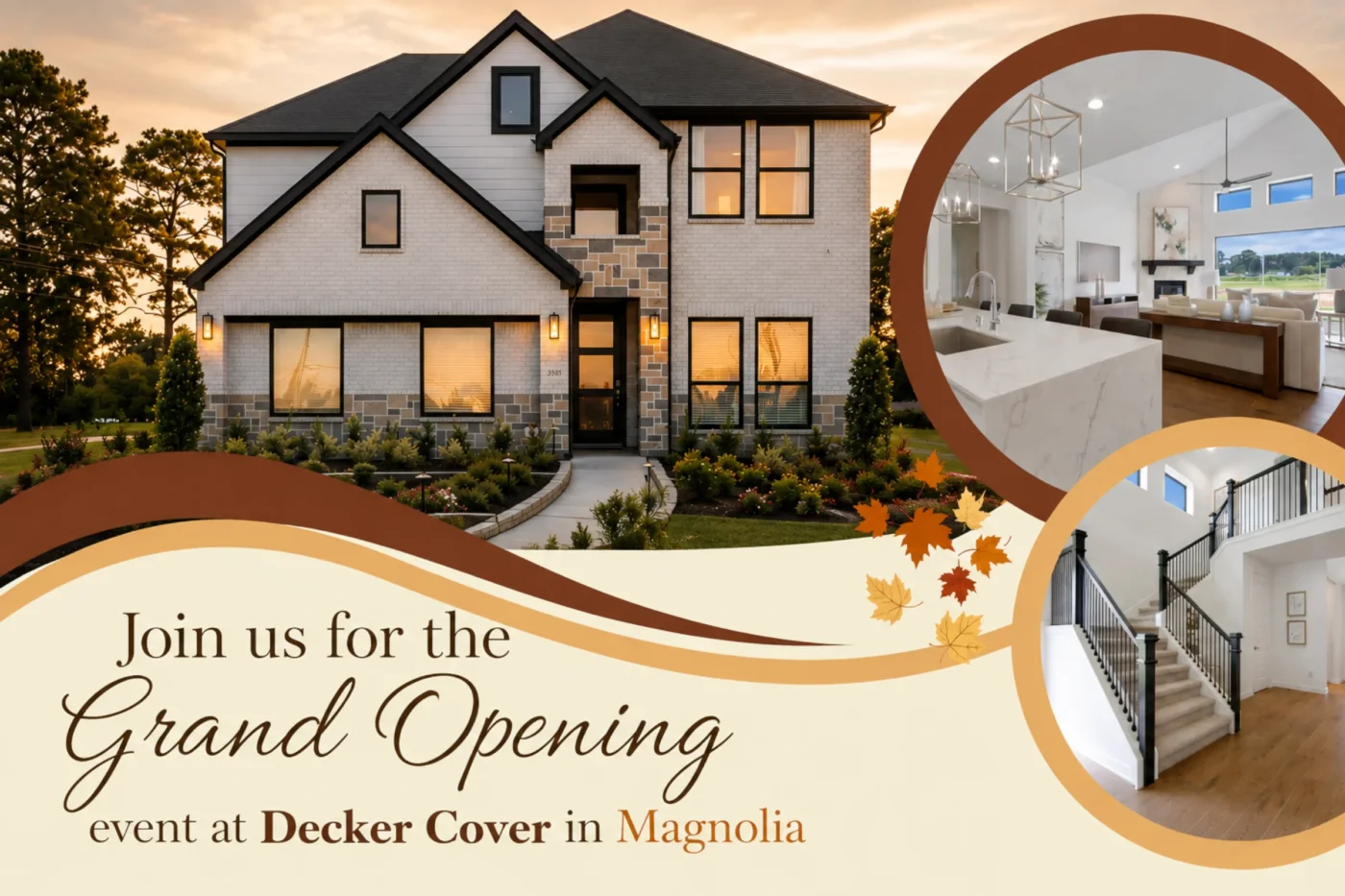grand opening of Decker Cove and new homes in Magnolia TX